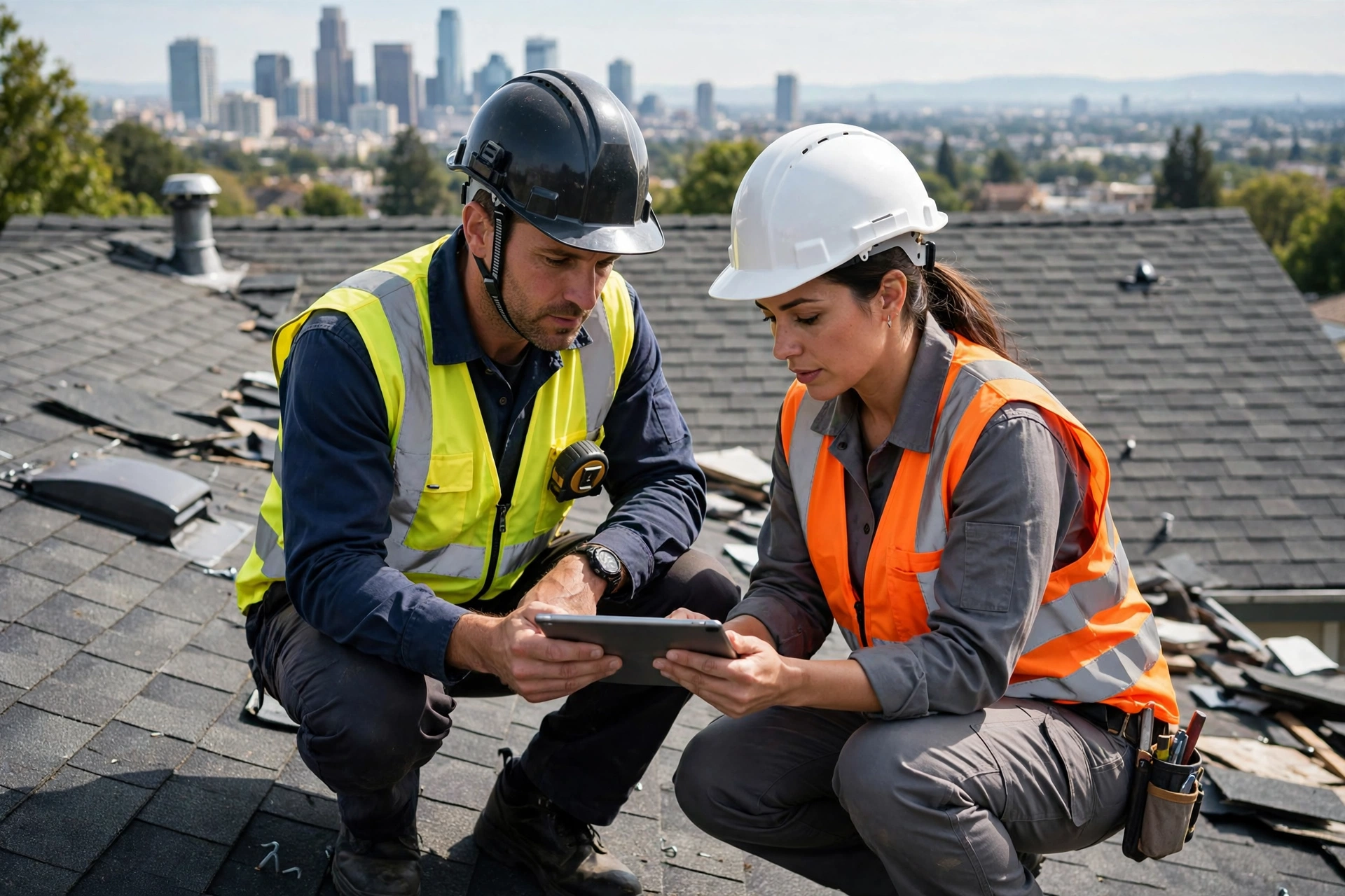 Roof inspector from Roof Inspection Team in Fort Lee, NJ